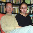 Chinese dissident and Nobel Peace laureate Liu Xiaobo (L) and his wife Liu Xia in Beijing in 2002