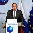 Russian Foreign Affairs Minister Sergei Lavrov (L) and EU diplomatic chief Federica Mogherini give a joint press conference in Brussels on July 11, 2017