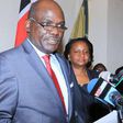 File image of former IEBC Chairman Wafula Chebukati taking the oath of office