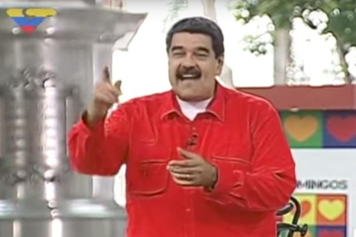 Venezuelan President Nicolas Maduro, dancing along to a version of the song "Despacito," July 23, 2017.