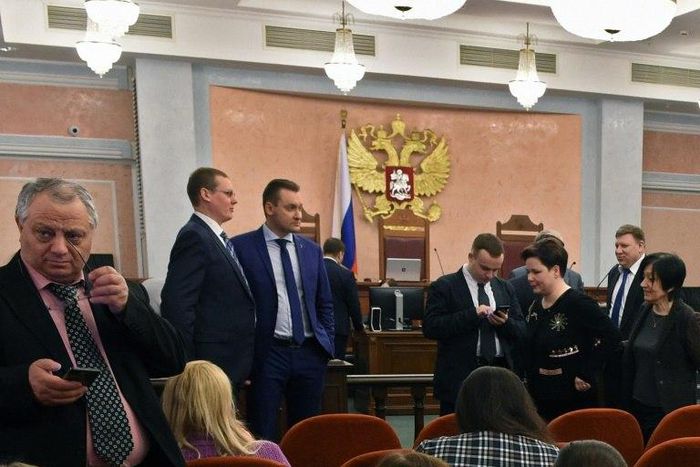 The Russian branch of Jehovah's Witnesses had appealed a ban on their religion, which the justice ministry had labeled an extremist organization in this April 2017 hearing, but the Russian Supreme Court upheld the ban