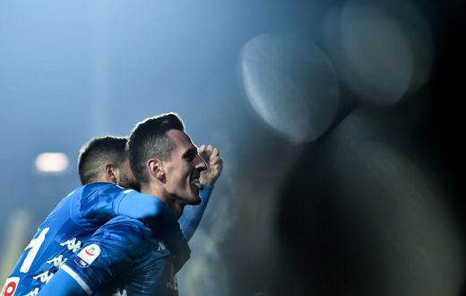 Napoli's Arkadiusz Milik bagged his second brace this season to bring his league tally to seven goals.