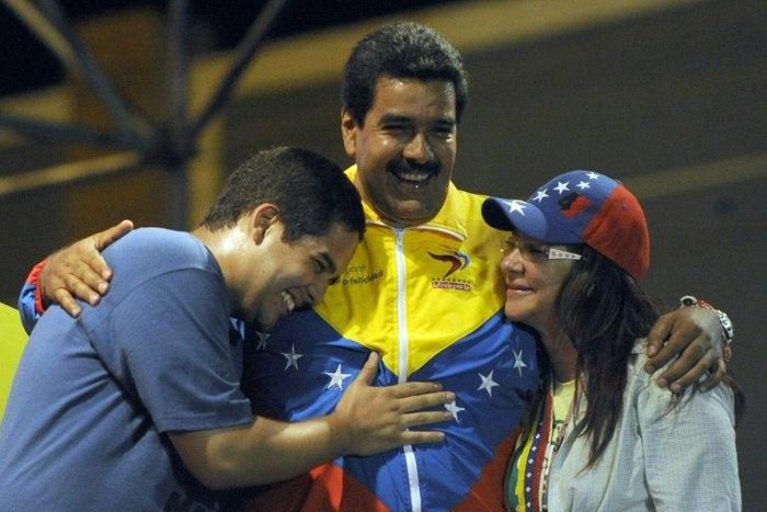 Venezuelan President Nicolas Maduro's son, Nicolas Ernesto Maduro, left, is joining his father's disputed assembly to rewrite the constitution