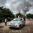 In the early hours of Thursday, arsonists hit a large electoral commission warehouse in central Kinshasa, setting it ablaze and damaging election materials