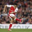 Arsenal's striker Alexis Sanchez takes a shot at goal which is disallowed during the English Premier League football match against Sunderland May 16, 2017