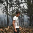 Miguel Manuel, 23 years old, lost his mother during a wildfire at Pobrais in Portugal