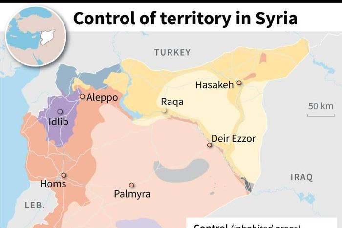 Territory control in Syria