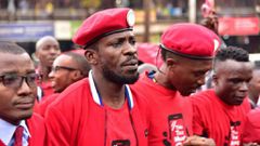 Bobi Wine narrowly escapes police raid,manhunt launched as his team is evicted at gun point