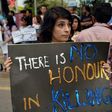 Pakistani human rights activists protest against honour killing in Islamabad in 2014