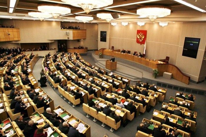 Members of the Duma, Russia's lower house of parliament (pictured in December 2007), pased a bill outlawing online tools that allow internet users to access websites that have been blacklisted by the government