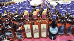 File Image of illegal liquor that was nabbed during a crackdown