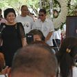 Three decades after the 'People Power' revolution which toppled long-time Philippine dictator Ferdinand Marcos, his former first lady Imelda (in black) and other members of the family have made a political comeback