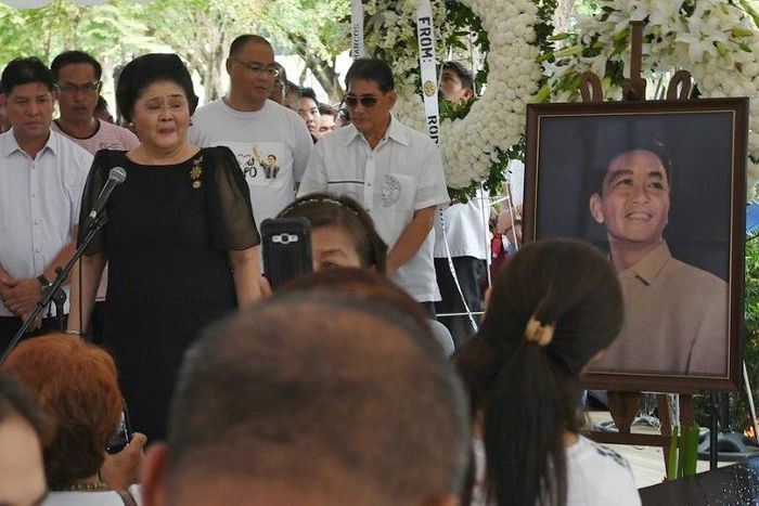 Three decades after the 'People Power' revolution which toppled long-time Philippine dictator Ferdinand Marcos, his former first lady Imelda (in black) and other members of the family have made a political comeback