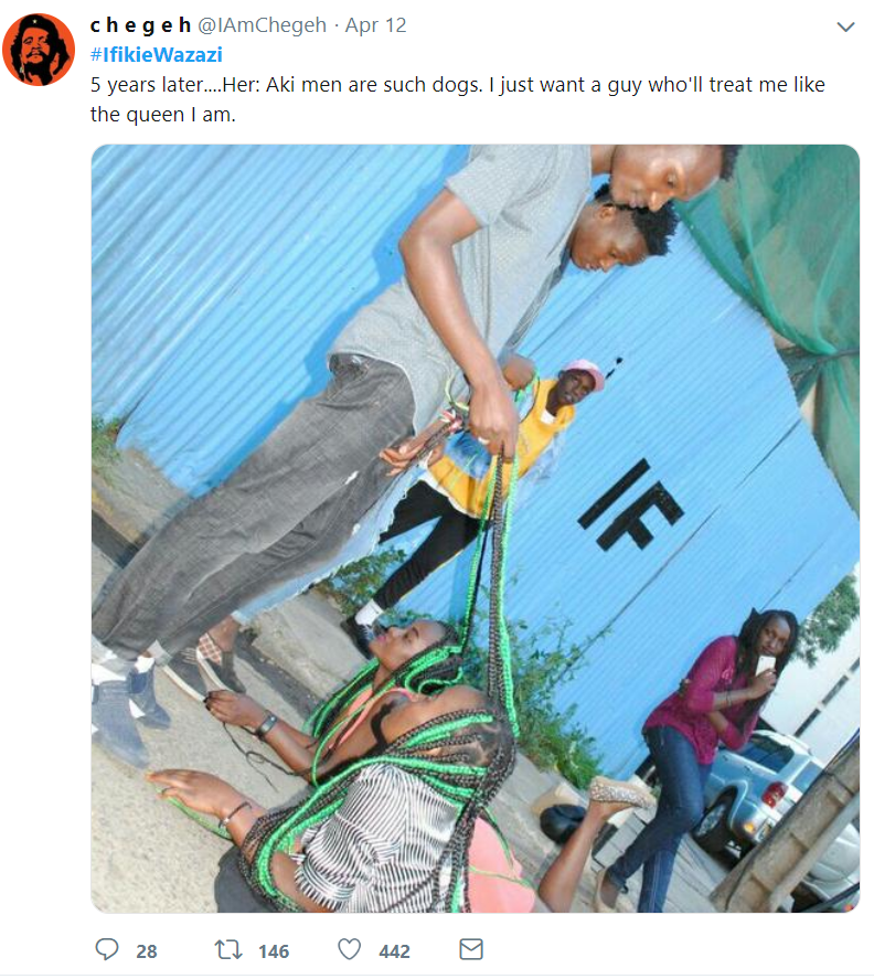 A post shared on the #IfikieWazazi hash tag