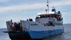 Scores are feared dead after the MV Nyerere ferry(pictured) capsized in Lake Victoria