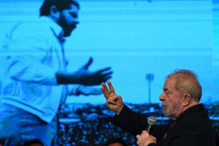 Brazilian former president Luiz Inacio Lula Da Silva, shown here at the Workers' Party congress in June, is likely to appeal his corruption sentence