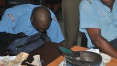 2 police officers who were arrested during a past crackdown