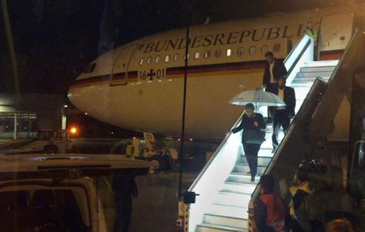 Shortly after takeoff from Berlin on Thursday, Merkel's Airbus A340-300 was forced to turn back over Dutch airspace, and make an emergency landing in Cologne