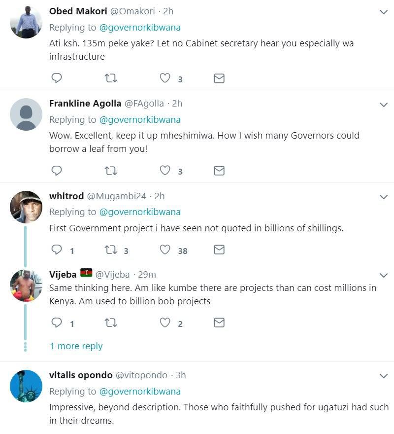 Twitter goes wild after Governor Kibwana revealed cost of this mega hospital project