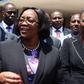 Health CS Sicily Kariuki with Suspended KNH CEO Lily Koros