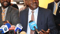 File image of Raila Odinga with Anyang Nyongo