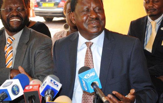 File image of Raila Odinga with Anyang Nyongo