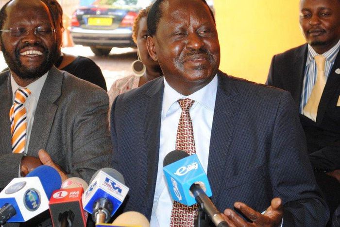 File image of Raila Odinga with Anyang Nyongo