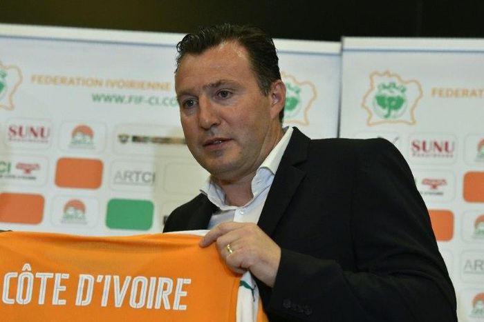Ivory Coast's national football team coach Belgian Marc Wilmots poses in March 2017