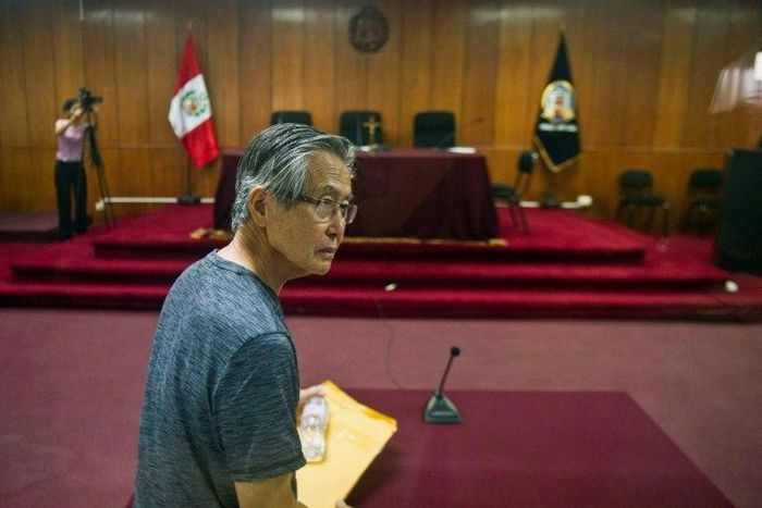 Alberto Fujimori, president from 1990 to 2000, is serving a 25-year sentence for human rights abuses and corruption in special housing set up at a police headquarters in a suburb of Lima