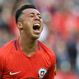 Chile's forward Martin Rodriguez celebrates after scoring a goal during the 2017 Confederations Cup group B football match against Australia at the Spartak Stadium in Moscow on June 25, 2017