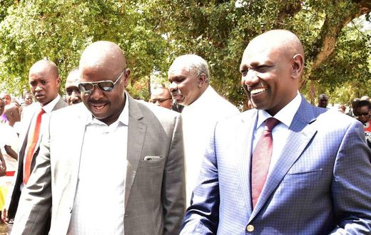 DP William Ruto with former Bomet Governor Isaac Ruto