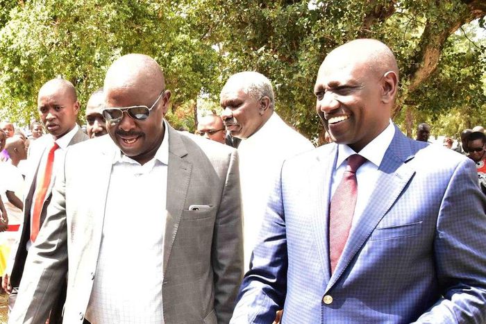 DP William Ruto with former Bomet Governor Isaac Ruto