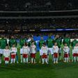 The Saudi Arabia team poses before the World Cup football Asian qualifying match between Australia and Saudi Arabia in Adelaide