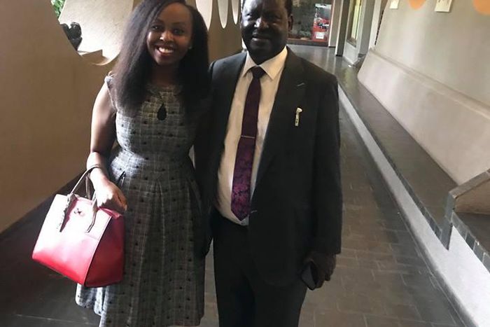Jubilee blogger Pauline Njoroge and Hon. Raila Odinga