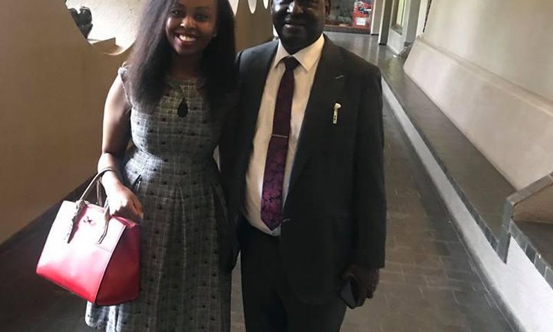Jubilee blogger Pauline Njoroge and Hon. Raila Odinga