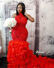 This bride killed it in a red wedding gown because white is too basic (Photos)
