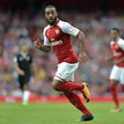 Arsenal's triker Alexandre Lacazette in action during the pre-season friendly football match against Sevilla at The Emirates Stadium in north London on July 30, 2017