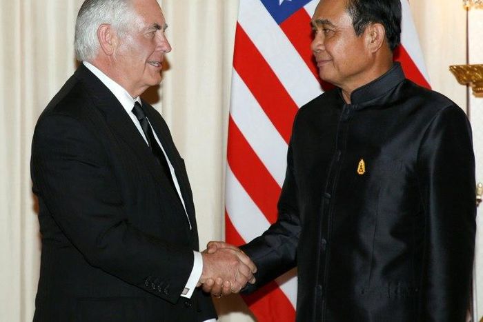 Tillerson is the highest level American diplomat to visit Thailand since a 2014 coup strained ties between the longtime friends and saw China court Bangkok with massive arms sales and infrastructure deals