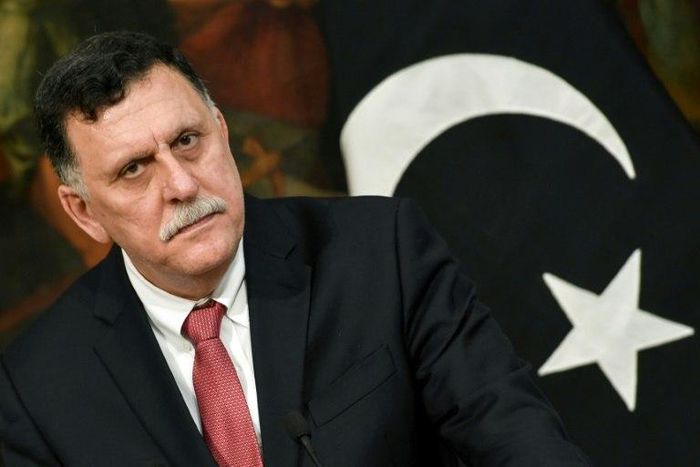 Libya's UN-backed Prime Minister Fayez al-Sarraj, pictured on July 26, 2017, wants a referendum on a draft constitution