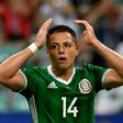 Mexican striker Javier Hernandez, pictured in June 2017, has signed on with the West Ham football club for a three-year contract worth £16 million ($20.8 million, 17.9 million euros),