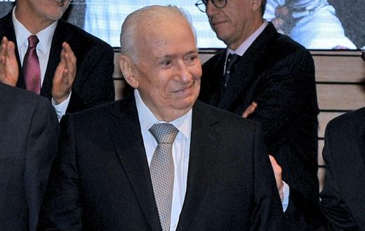 Belisario Betancur, Colombia's president from 1982 to 1986, pictured on May 19, 2016 in Bogota, Colombia