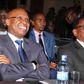 Siaya Senator James Orengo with businessman Jimi Wanjigi
