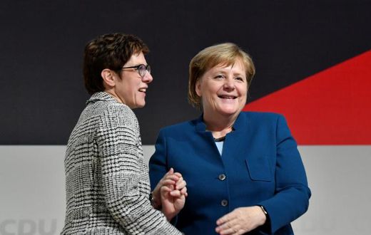 Annegret Kramp-Karrenbauer was widely seen as Merkel's chosen heir