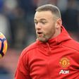 Manchester United's striker Wayne Rooney warms up on January 21, 2017