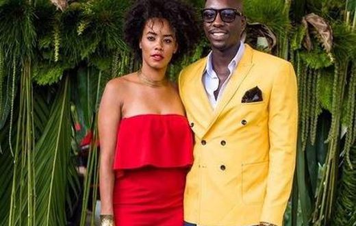 Bien and his girlfriend at a Fashion High Tea event