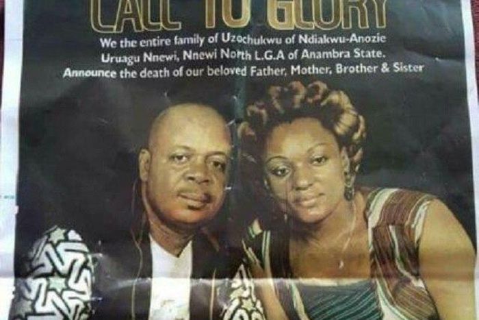 The late Jonas and Chinyere Uzochukwu