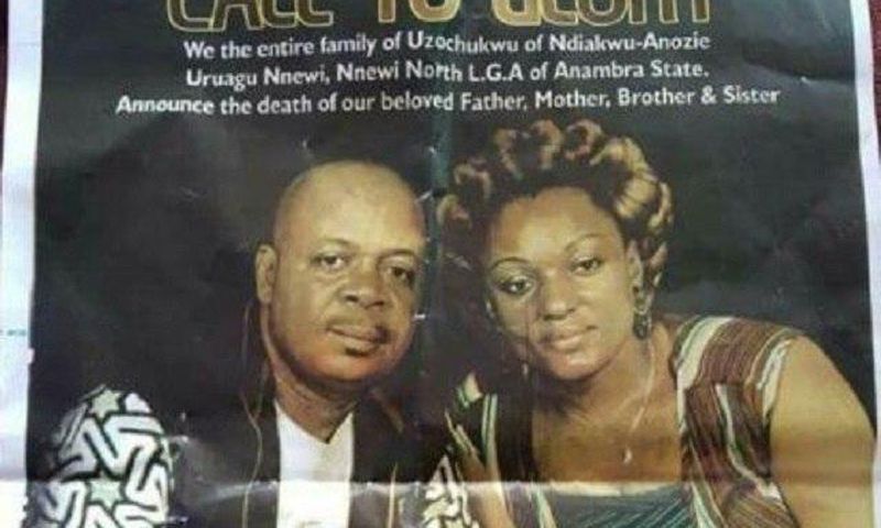 The late Jonas and Chinyere Uzochukwu