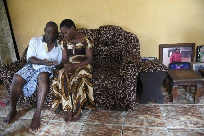 Retired civil servant Sunday Otoide and his wife Grace get financial help from two of their children who have been smuggled into Italy