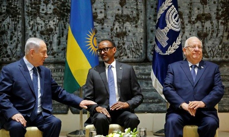 Rwanda's President Paul Kagame says he wants stronger ties with Israel at talks with Israel's president and prime minister