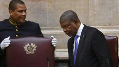 Angolan president Joao Lourenco (R) was elected last year as the country's first new leader in newly four decades